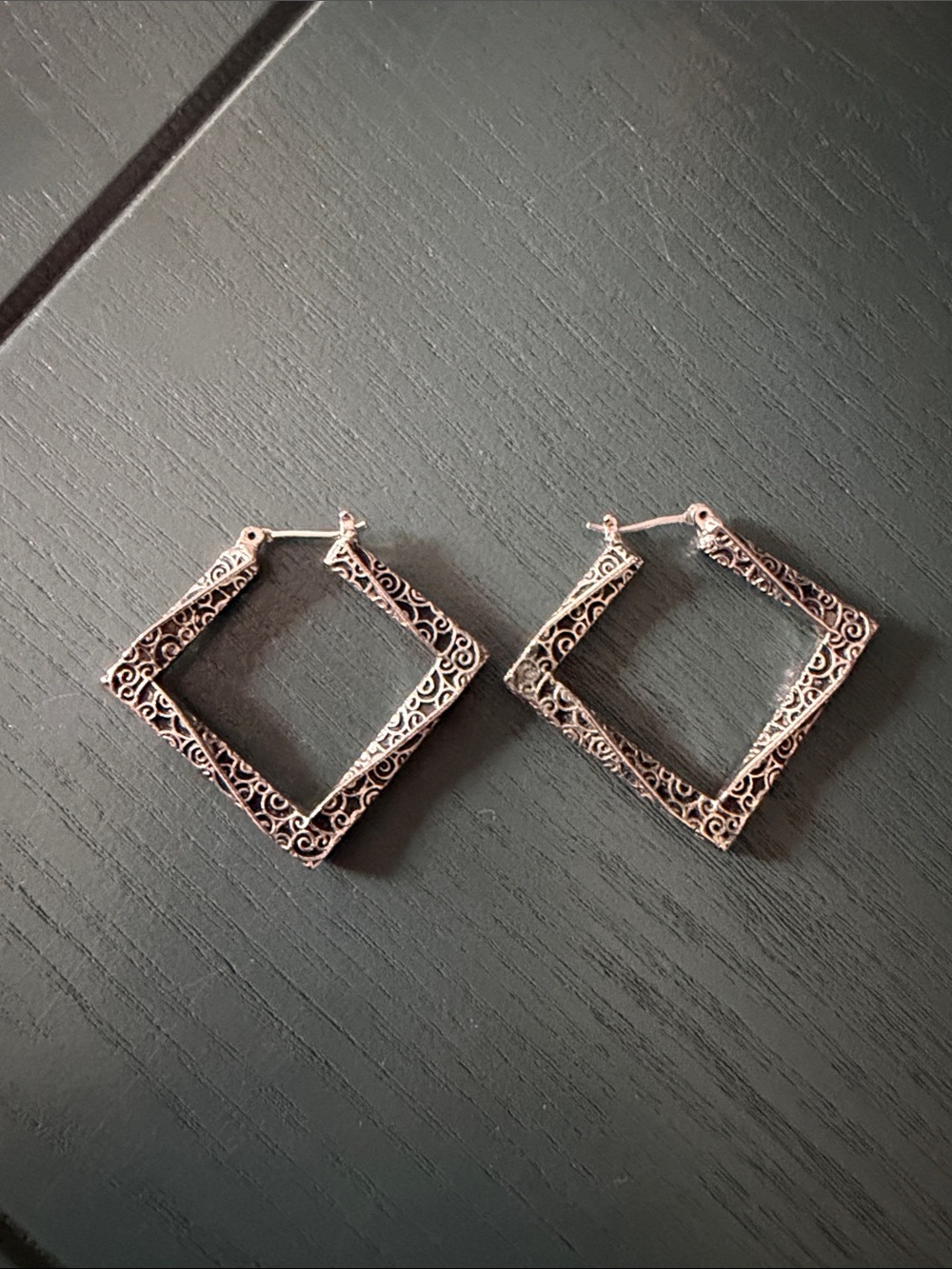 Lia Sophia “Aspect” Square Hoop Earrings